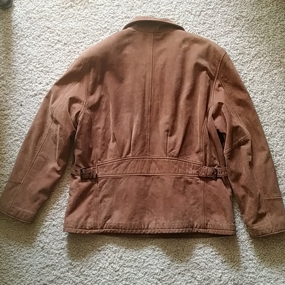 St. John's Bay Brown Leather Jacket - Picture 5 of 7